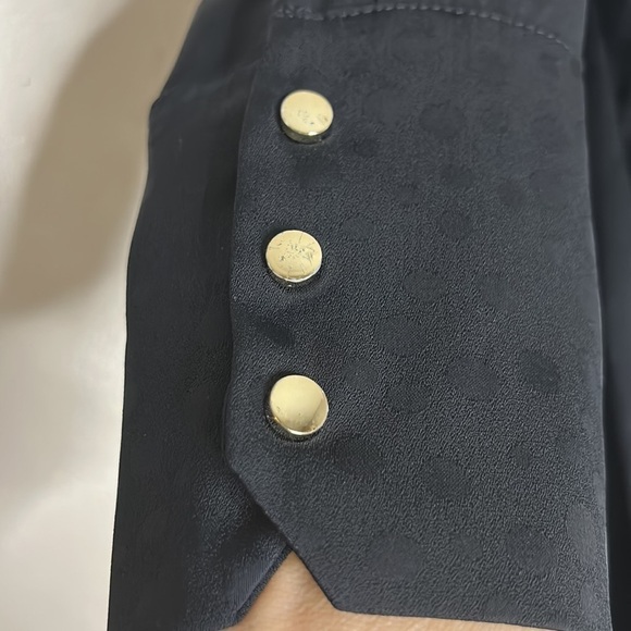 Zara basic collection monochromatic animal print tunic shirt dress black - Picture 4 of 10